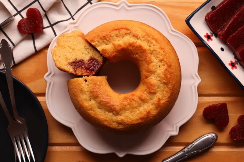 Bolo de fubá goiabada Essa Receita Funciona