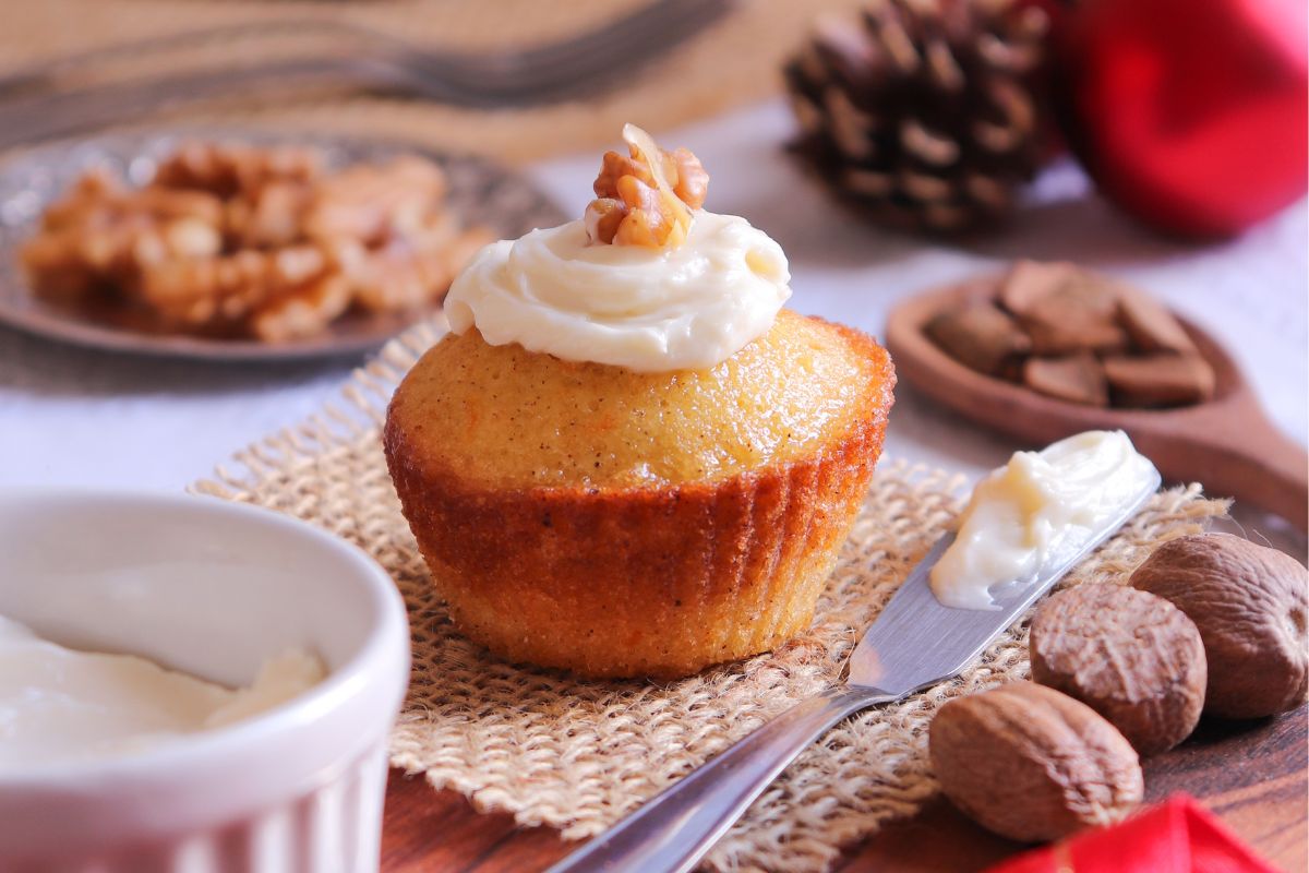 Cupcake de cenoura com especiarias - Essa Receita Funciona