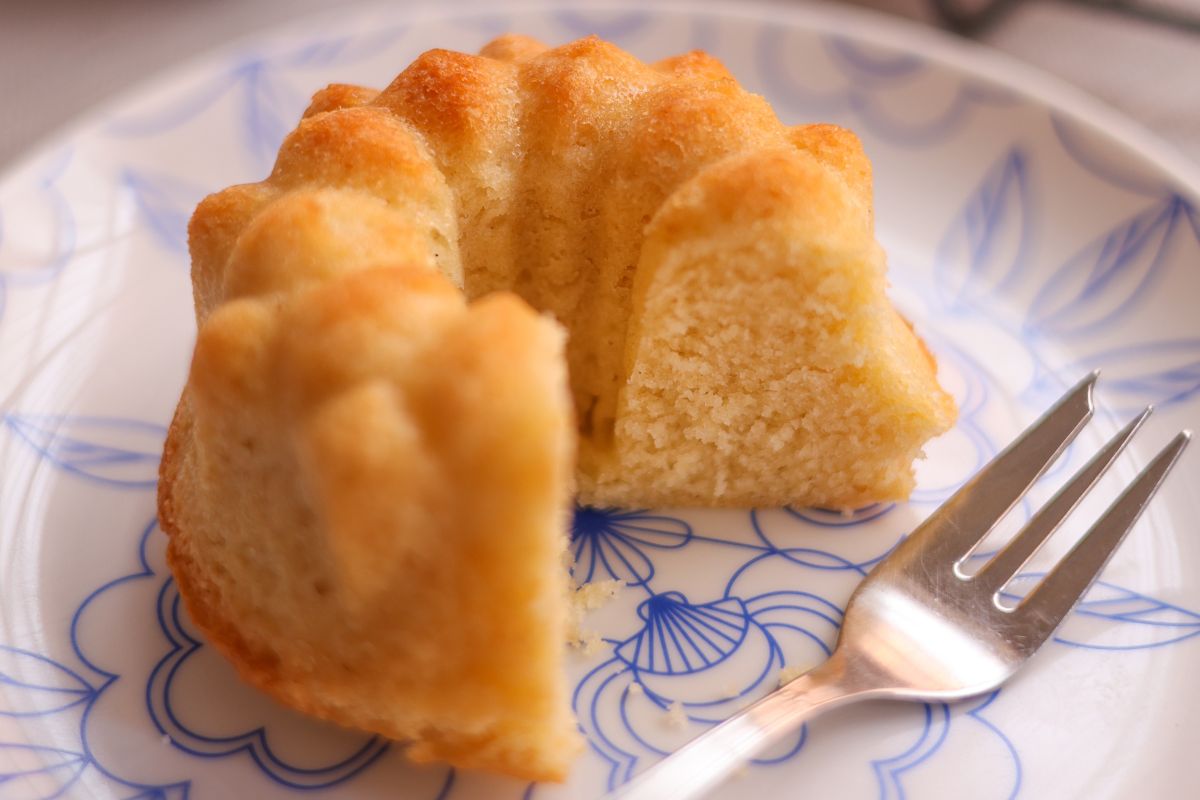 Bolo de coco para duas pessoas