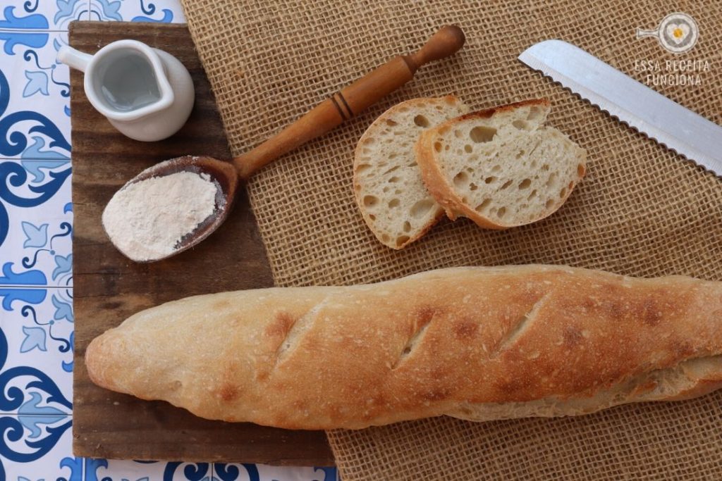 Pão baguete - receita de pão caseiro - Essa Receita Funciona