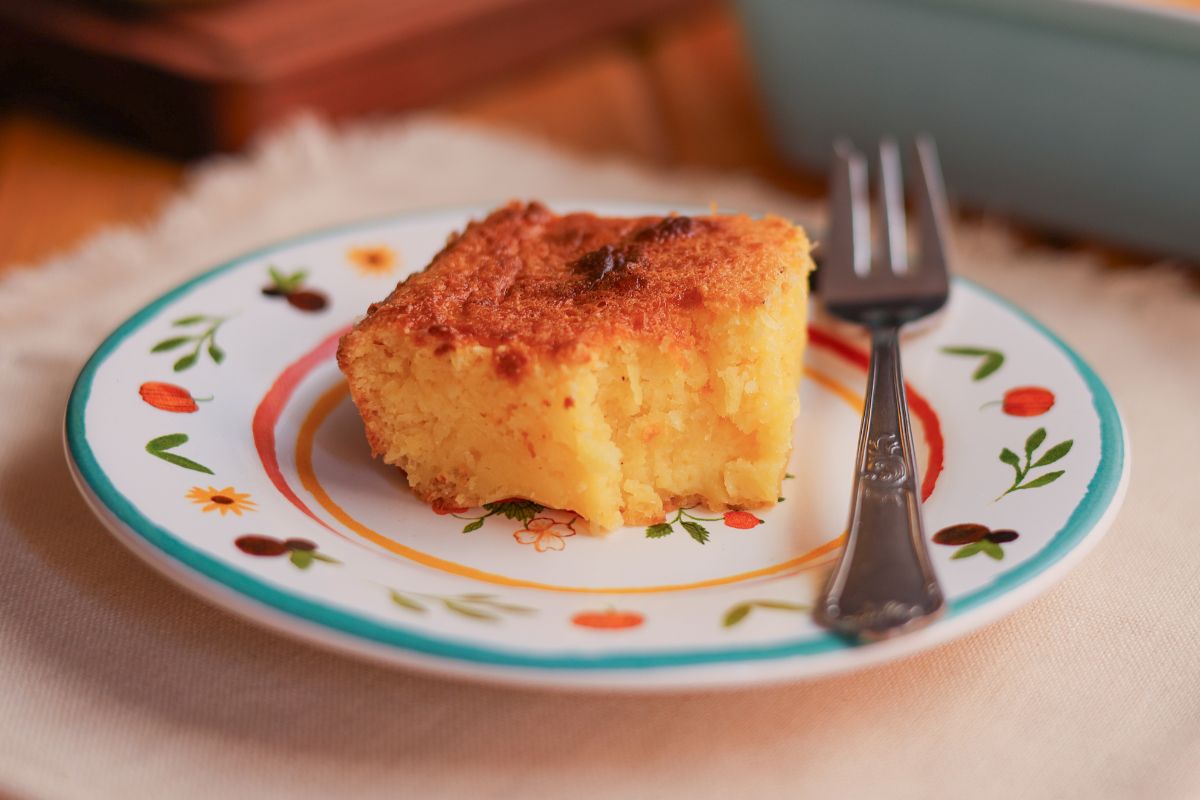 Bolo de milho com coco sem farinha