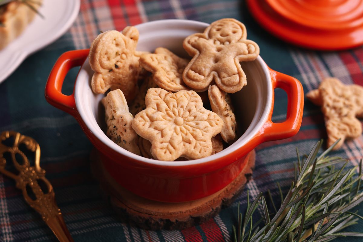 Biscoitos salgados de Natal